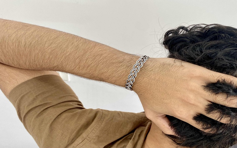 silver bracelets for men.